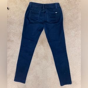 Pair of Max Jeans size 4 “skimmer” style in a dark blue denim color